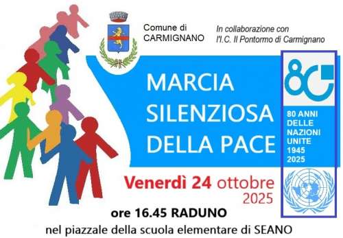 Marcia silenziosa della pace a Seano