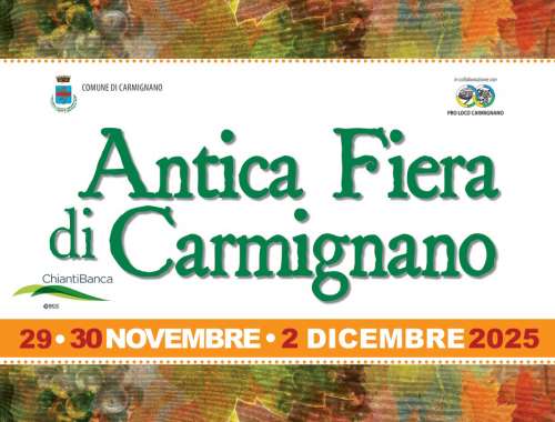 L\'antica Fiera di Carmignano 2025 dal 29 novembre